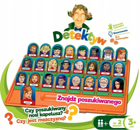Gra Detektyw Zgadnij kto to Postacie Gra Rodzinna