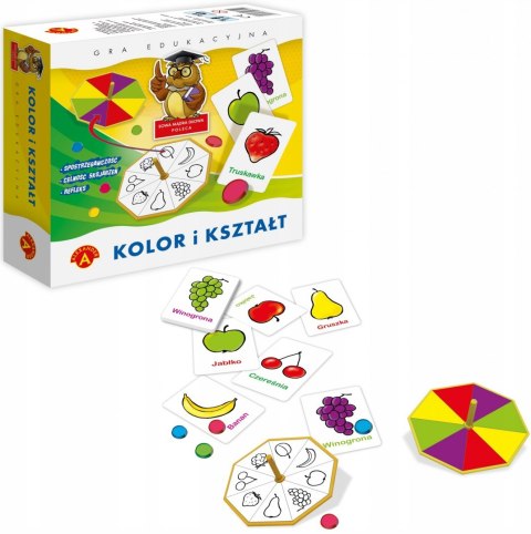 Gra Edukacyjna Kolor i Kształty Kolory Alexander