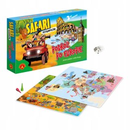 Gra Planszowa 2w1 Safari Podróż do Europy Alexande