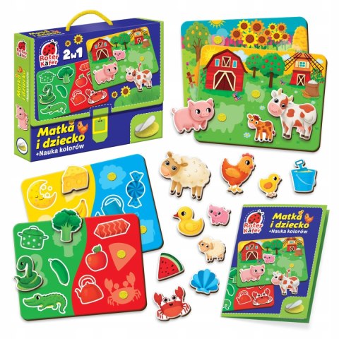 Gra z rzepami Matka i dziecko Edukacyjna Kolory