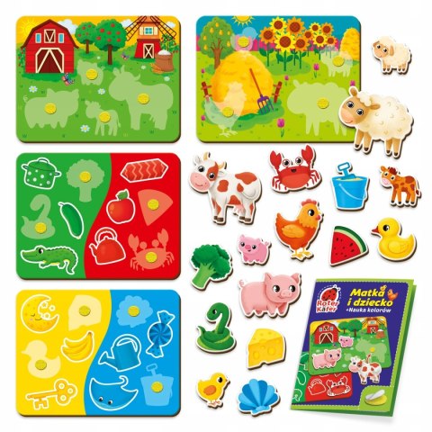 Gra z rzepami Matka i dziecko Edukacyjna Kolory