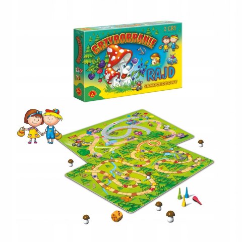 Grzybobranie Rajd 2 Gry Planszowe 2w1 Alexander