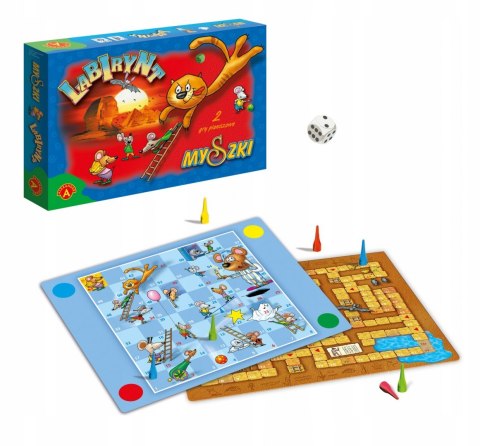 Labirynt Myszki 2 Gry Planszowe 2w1 Alexander