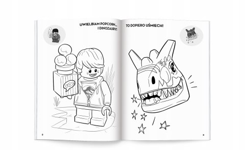 Lego Jurassic World Kolorowanka z Naklejkami