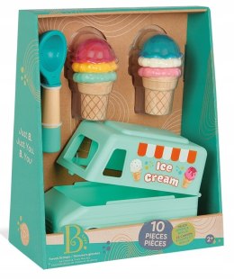 Lodziarnia na kółkach z magnetyczną łyżką do lodów