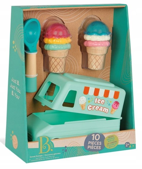 Lodziarnia na kółkach z magnetyczną łyżką do lodów