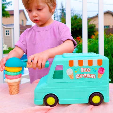 Lodziarnia na kółkach z magnetyczną łyżką do lodów