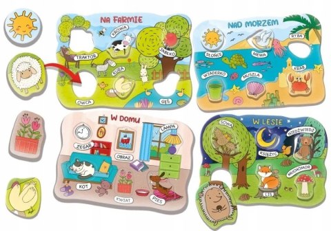 Loteryjka Montessori ze Słówkami 3-6 Edukacja