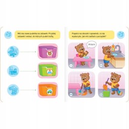 Mały Miś Uczy się Sprzątać Książeczka z Naklejkami Aksjomat