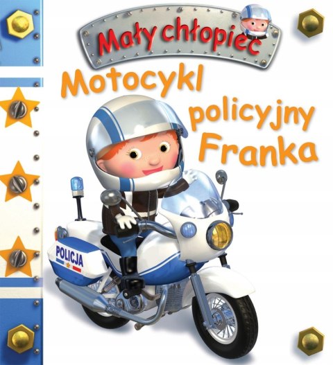 Motocykl Policyjny Franka Mały Chłopiec Policja