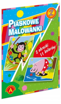 Piaskowa Malowanka Małpa Hipopotam Alexander