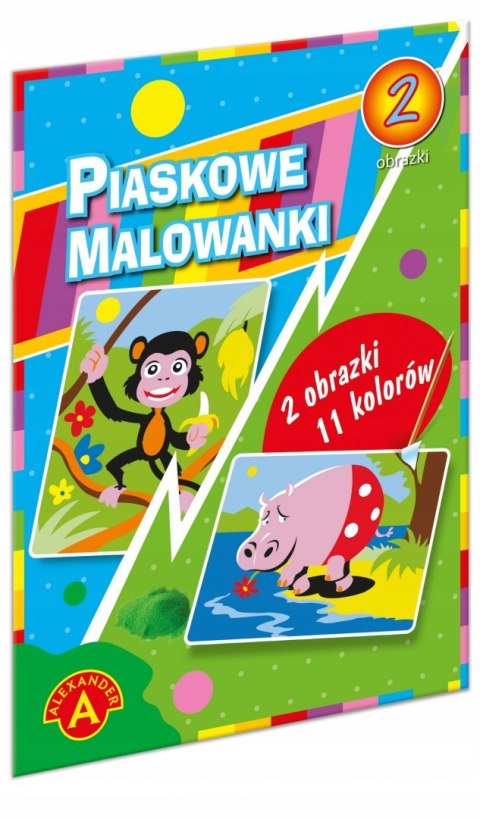 Piaskowa Malowanka Małpa Hipopotam Alexander