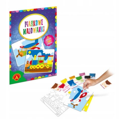 Piaskowe Malowanki Samolot Pociąg Alexander