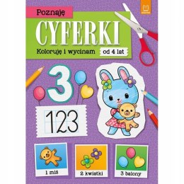 Poznaję cyferki. Koloruję i wycinam Aksjomat 4+ Aksjomat