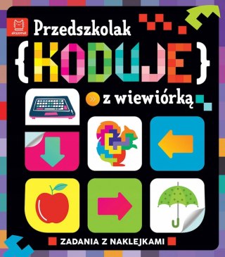 Przedszkolak koduje z wiewiórką zadania naklejki Aksjomat
