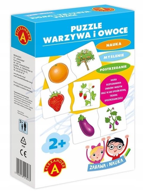 Puzzle Warzywa i Owoce Alexander Układanka