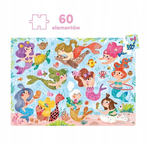 Puzzle magiczne Syrenki 60 elementów CzuCzu