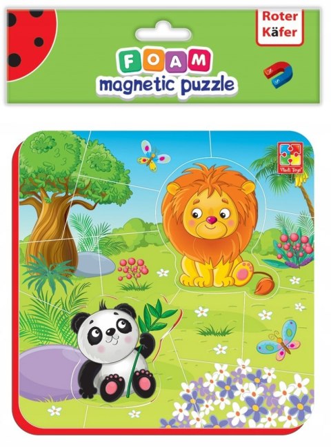 Puzzle piankowe magnetyczne Zwierzęta w Zoo 3+ Roter Kafer