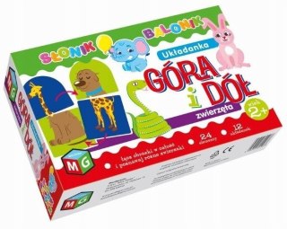 Układanka Góra i Dół Zwierzątka Puzzle Multigra