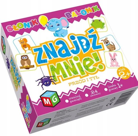 Znajdź Mnie Przód i Tył Zwierzątka Puzzle Multigra