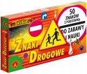 Znaki Drogowe 50 Znaków z Podstawką Alexander
