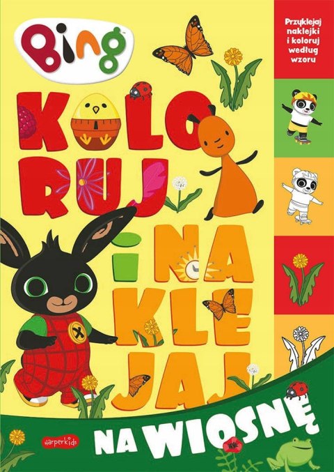 Bing Koloruj i naklejaj na wiosnę Harperkids
