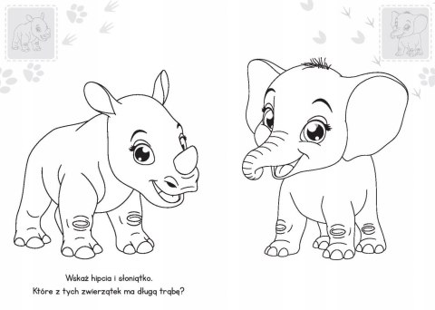 Brzdące kolorują Zwierzaki w Zoo Malowanka