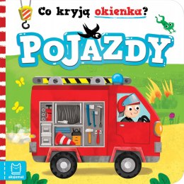 Co kryją okienka? Pojazdy Książka z okienkami Auta Aksjomat