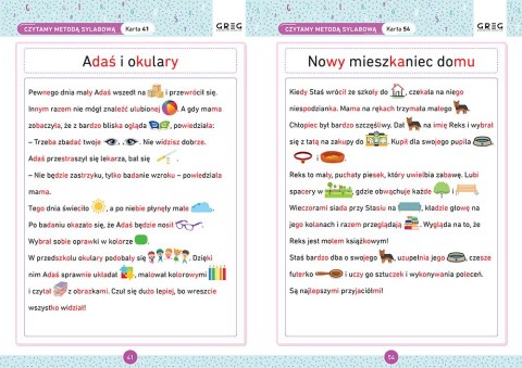 Czytanie Metodą Sylabową Karty Pracy w Szkole Domu Greg