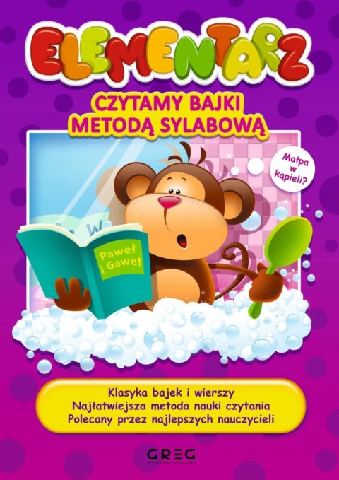 Elementarz - Czytamy Bajki Metodą Sylabową Greg