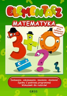 Elementarz Matematyka 4-8 lat Greg Miękka Oprawa