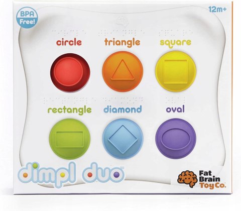 Fat Brain Toys Bąbelki Dimpl Duet Kolory Kształty