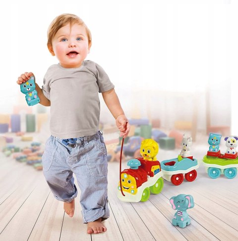 Interaktywny pociąg ze zwierzątkami 50802 Clementoni