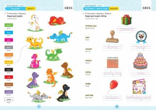 Język Angielski Karty Pracy w Szkole Domu Klasa 1 Greg