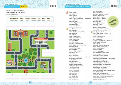 Język Angielski Karty Pracy w Szkole Domu Klasa 1 Greg