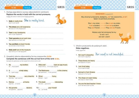 Język angielski. Karty Pracy w Szkole Domu Klasa 4 Greg
