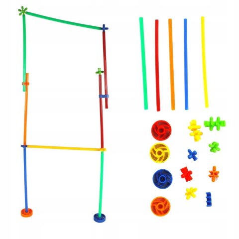 Klocki małych geniuszy Słomki 560 elementów