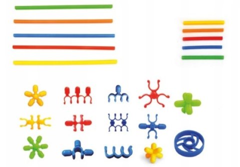 Klocki małych geniuszy Słomki 560 elementów