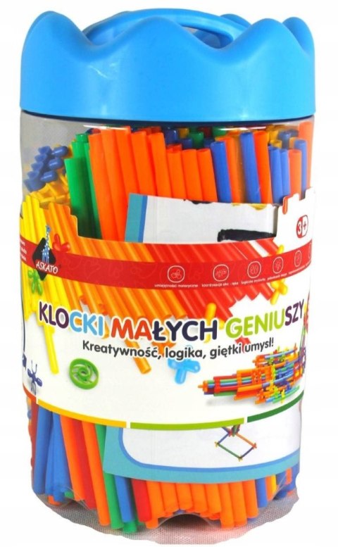 Klocki małych geniuszy Słomki 560 elementów