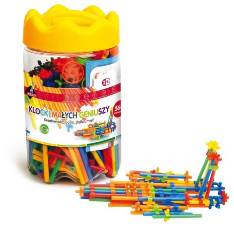 Klocki małych geniuszy Słomki 560 elementów