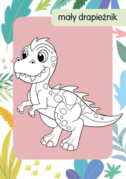 Kolorowanka z tatuażami Małe dinozaury 16 Tatuaży