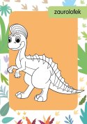 Kolorowanka z tatuażami Małe dinozaury 16 Tatuaży