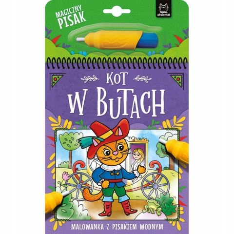 Kot w Butach Malowanka z Pisakiem Wodnym Wodna Aksjomat