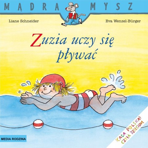 Mądra Mysz Zuzia uczy się pływać Książeczka