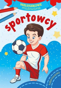 Maluszkowe malowanie Sportowcy Malowanka