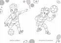 Maluszkowe malowanie Sportowcy Malowanka