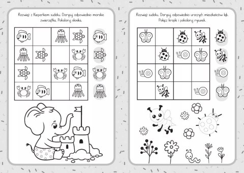 Mały uczeń Moje łamigłówki Zagadki Sudoku