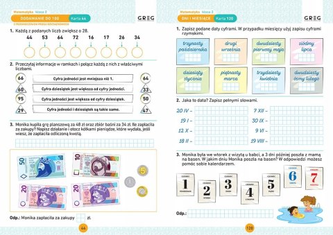 Matematyka Karty Pracy w Szkole i w Domu Klasa 2 Greg