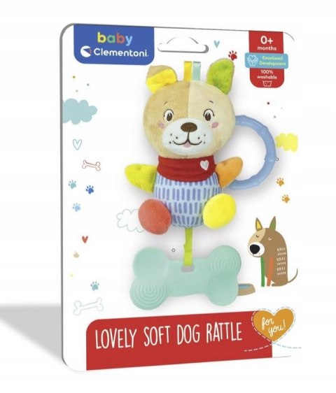 Mięciutka grzechotka Piesek 17824 Clementoni 0m+