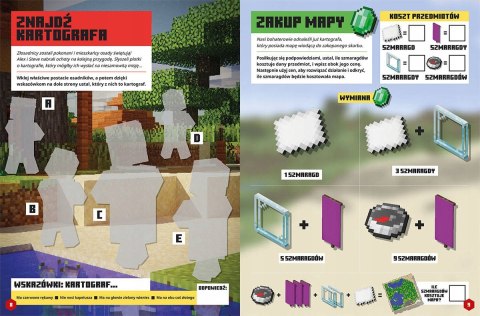 Minecraft Naklejkowa przygoda Poszukiwacze skarbów